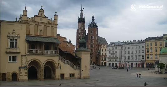 Krakow Main Market Square Live Panorama Webcam Krakow