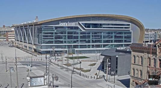 Fiserv Forum Basketball Arena Webcam downtown Milwaukee Wisconsin