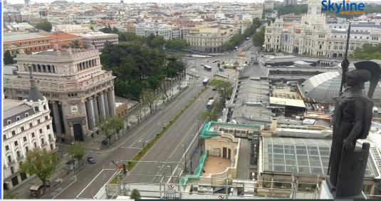 Madrid City Centre Plaza de Cibeles Square Traffic Weather Cam Madrid Spain