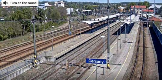 Cercany Railway Station Trains Spotting Web Cam Cercany Czech Republic